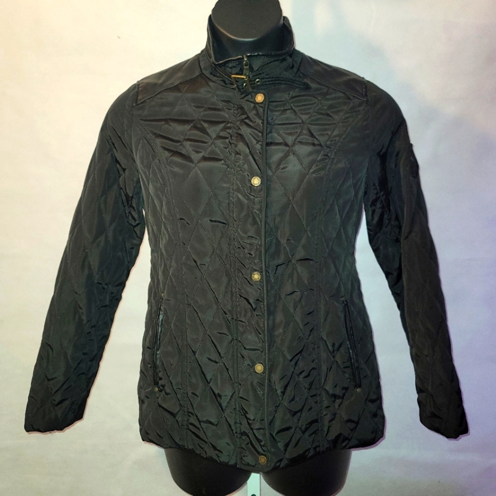Ralph Lauren Black Quilted Jacket- size Small
